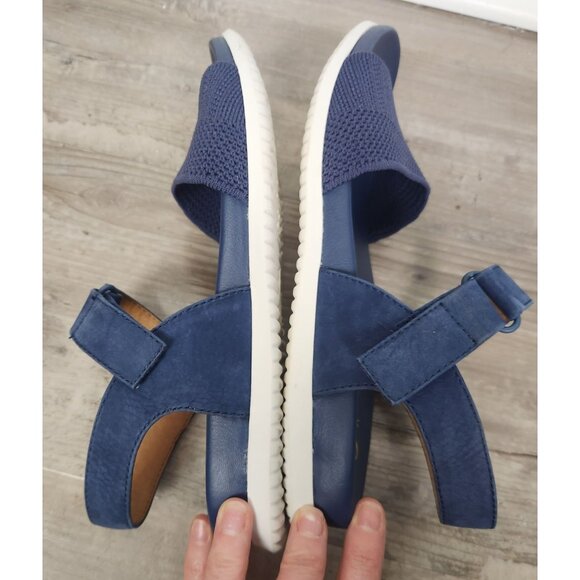 Sofft Women's Sz. 7.5 Navy Blue Adjustable Open Toe Sandals - Picture 6 of 7